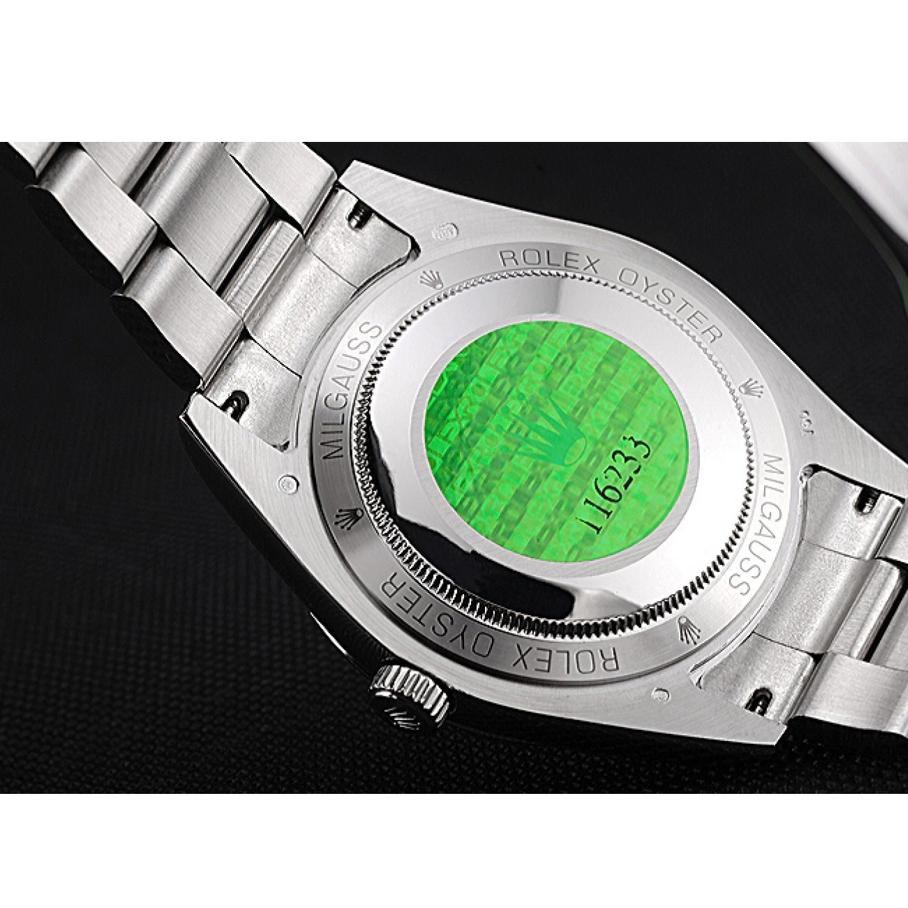 Good Copy Rolex Watches Steel Blue Case And 622838 Rolex Stainless Bezel Dial Milgauss 0729